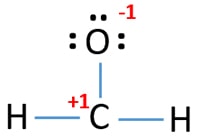 mark charges on atoms in formaldehyde